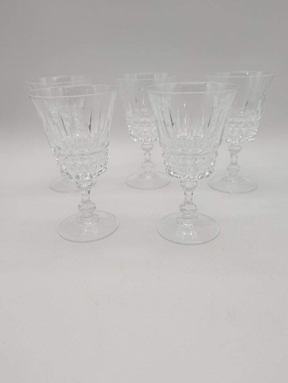 5 Tuilleries Villandry Wine Glasses Cristal D'Arques Durand 5.25"